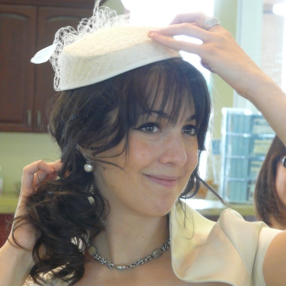 Bridal Silk Hat, made in UK (NWT!) main image 5